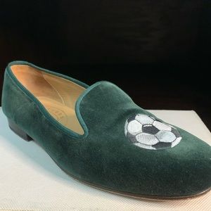 Stubbs & Wooton Men’s Slipper / Hunter Green Suede / 8.5